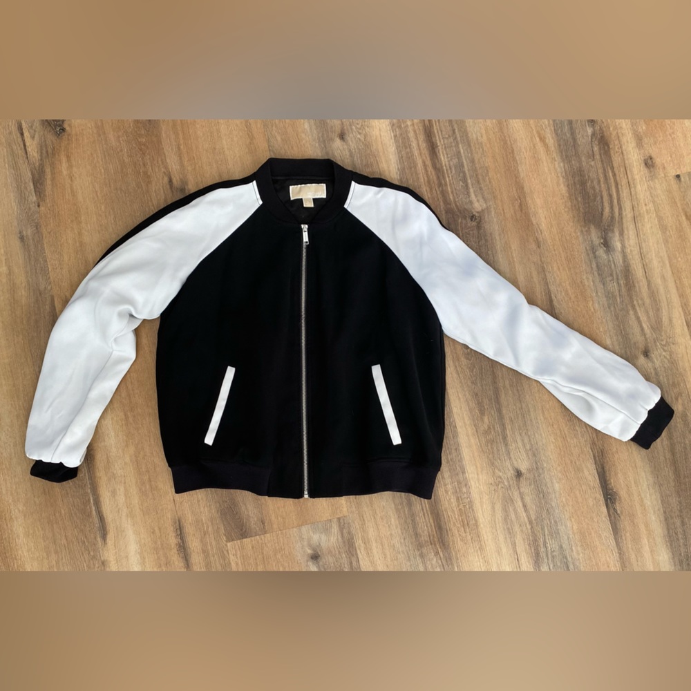 Michael Kors Two-Toned Bomber Jacket - L
